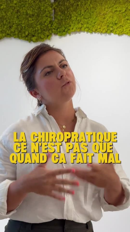 La chiropratique, ce n'est pas que quand ça fait mal